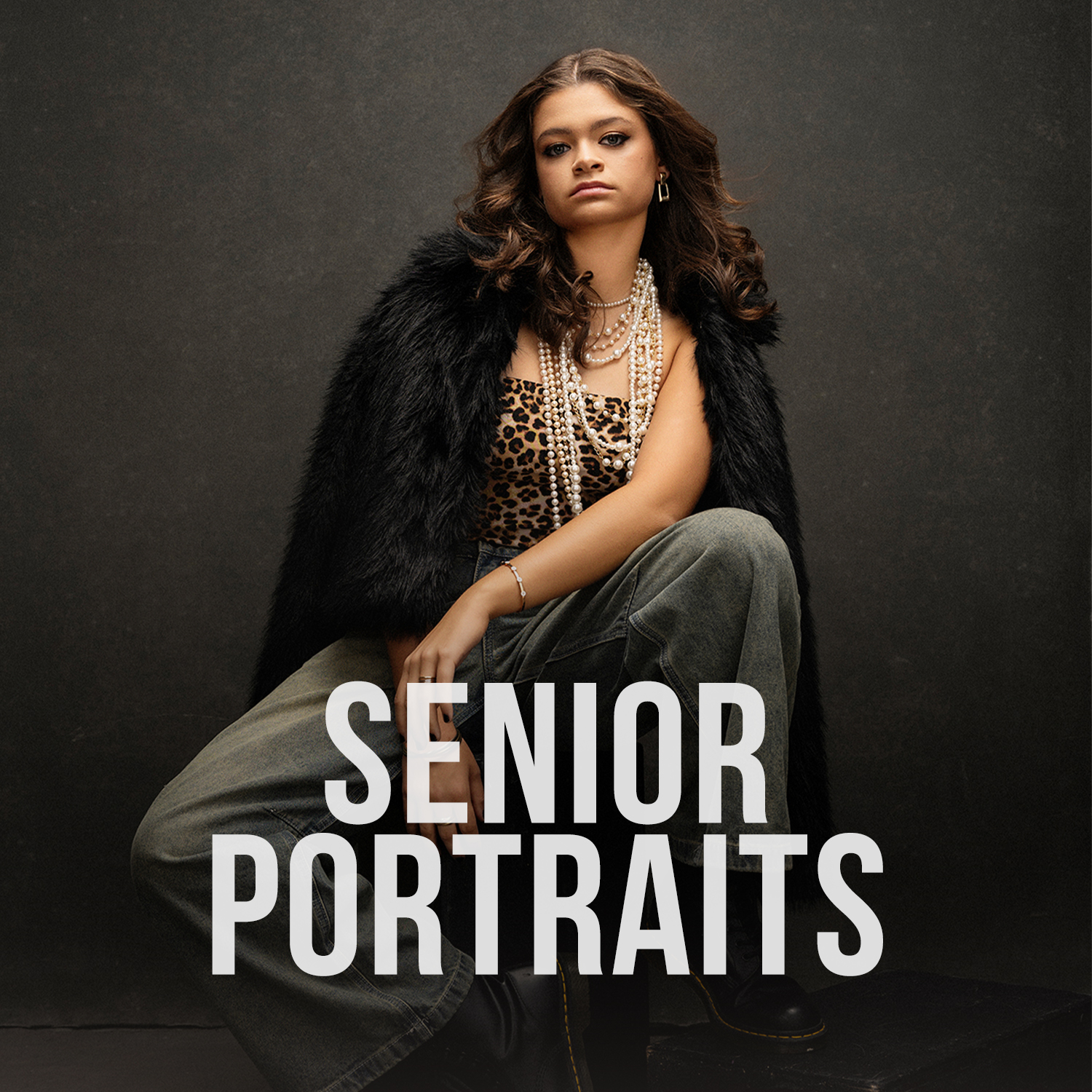 Studio senior portrait photography in Milwaukee